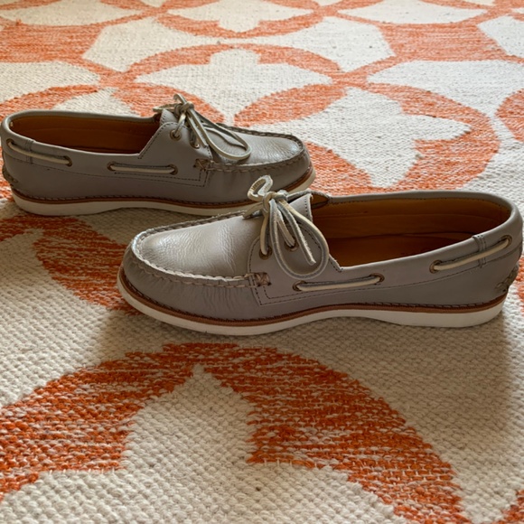 SPERRY TOP-SIDER A/O GOLD CUP BOAT SHOES WOMENS 9 LIGHT GREY - Picture 5 of 14